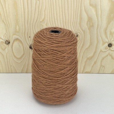 100% Wool Rug Yarn On Cones - Moroccan Brown