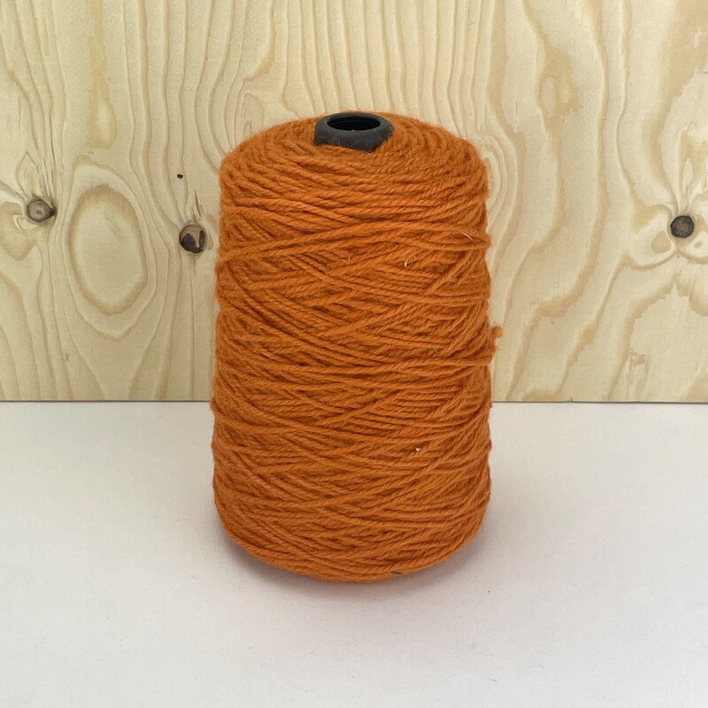 100 Wool Rug Yarn On Cones Carrot