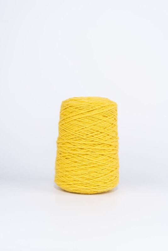 100% Wool Rug Yarn On Cones - Sunny Yellow