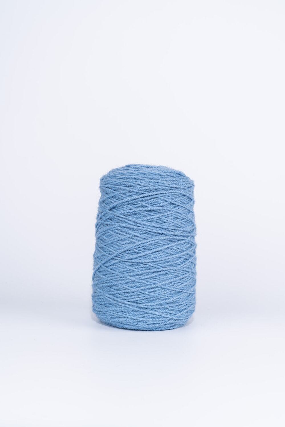 100% Wool Rug Yarn On Cones - Sky Blue