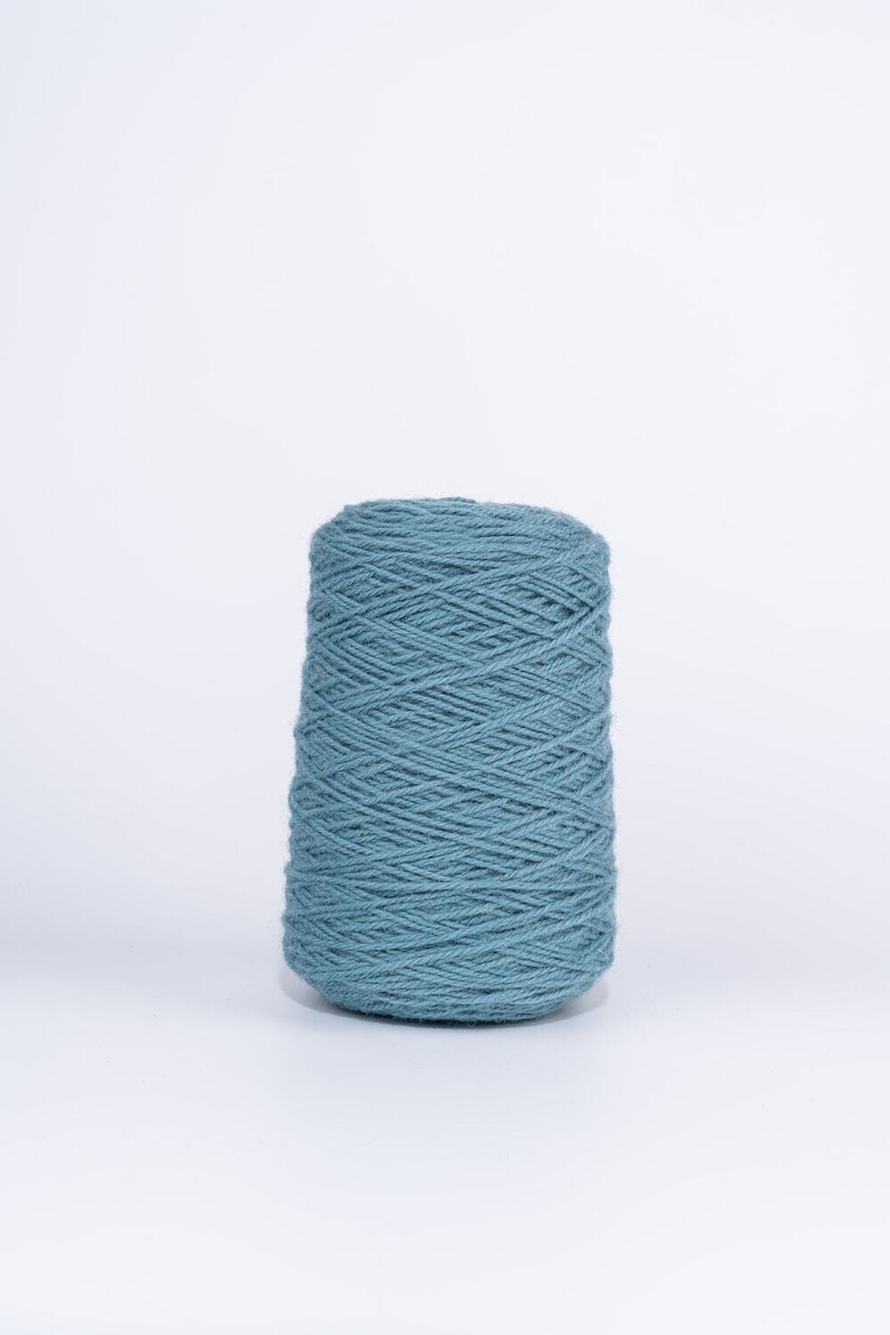 100% Wool Rug Yarn On Cones - Petroleum Blue