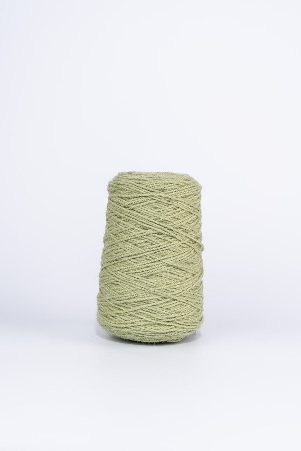 100% Wool Rug Yarn On Cones - Pickle Green