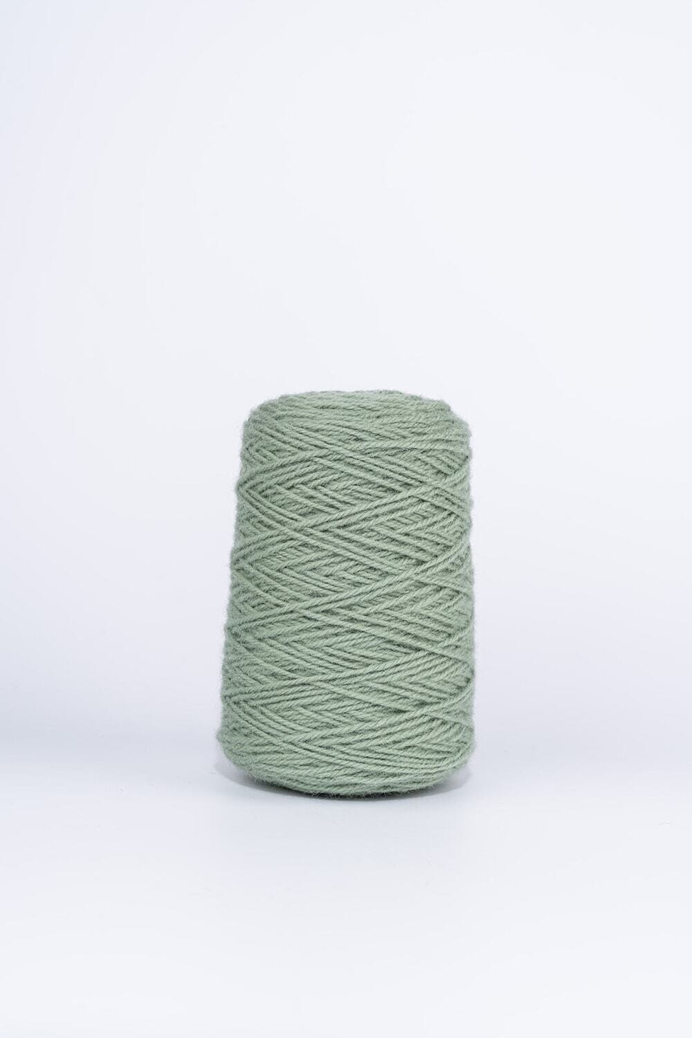 100% Wool Rug Yarn On Cones - Candy Green