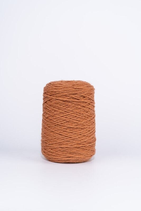 100% Wool Rug Yarn On Cones - Moroccan Brown