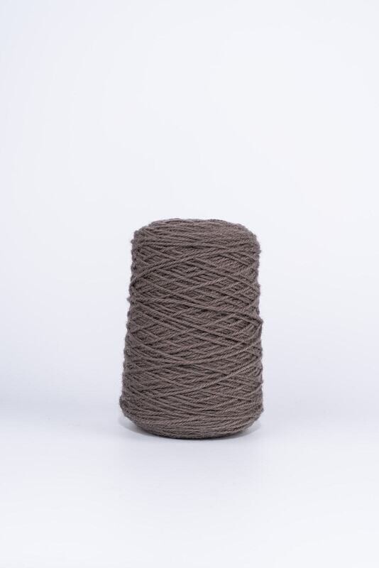100% Wool Rug Yarn On Cones - Ash Grey