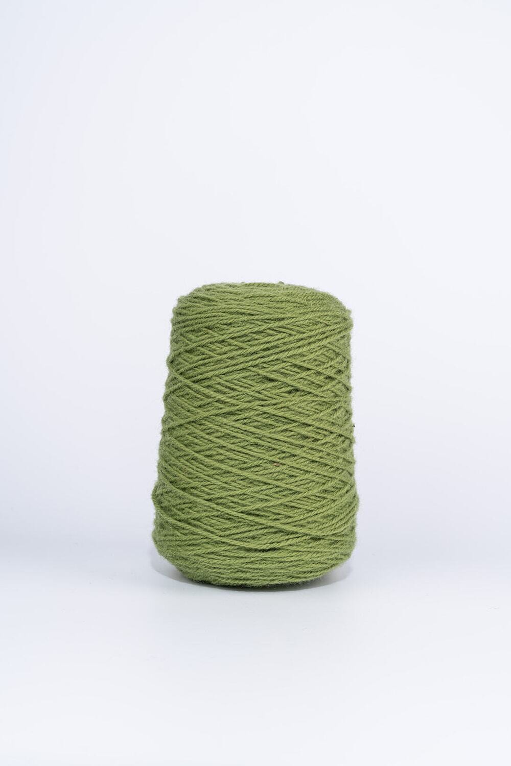 100% Wool Rug Yarn On Cones - Moss Green