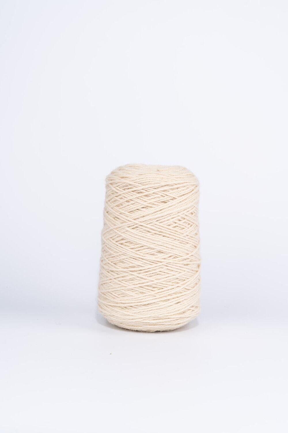 100% Wool Rug Yarn On Cones - Off White