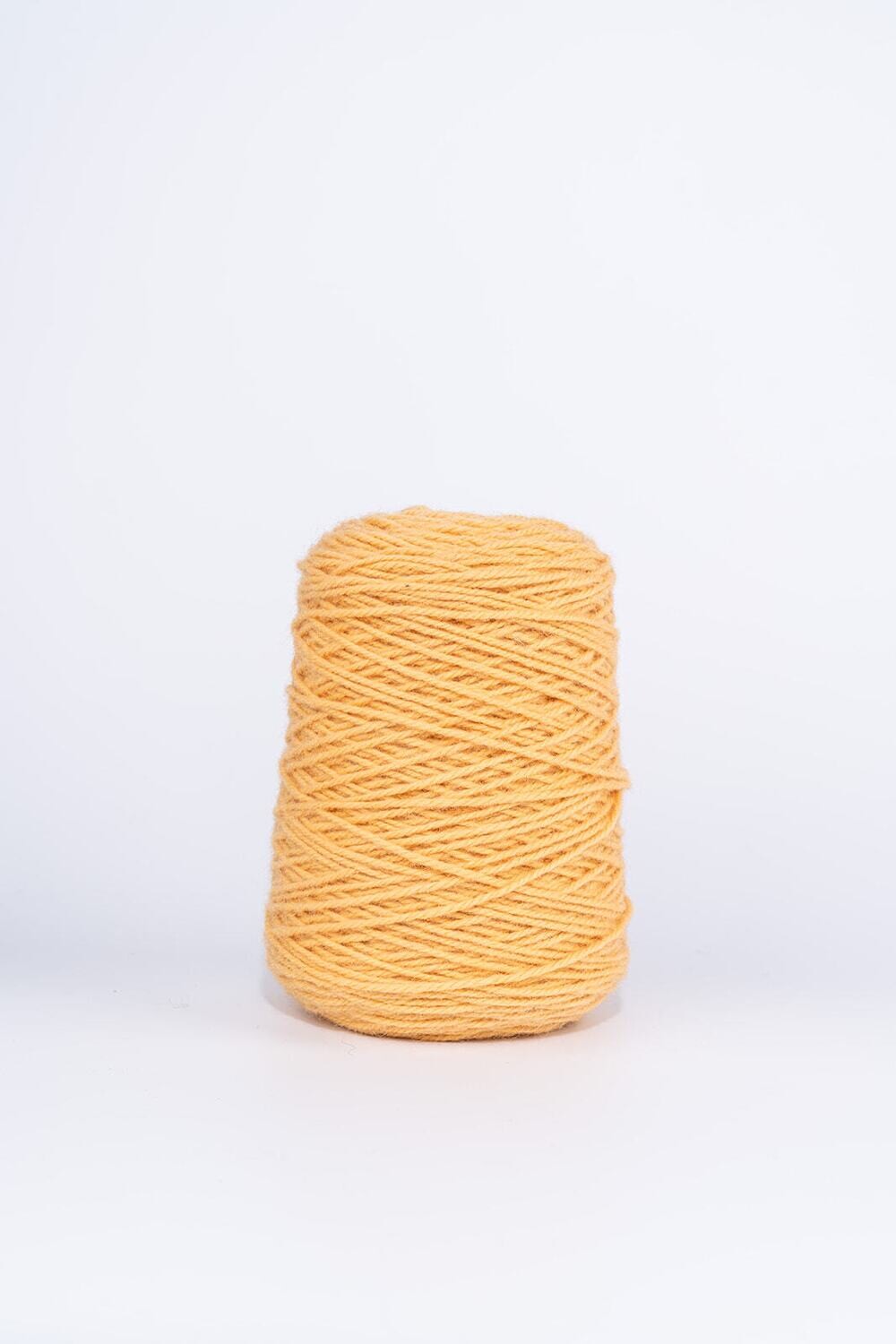 100% Wool Rug Yarn On Cones - Royal Yellow