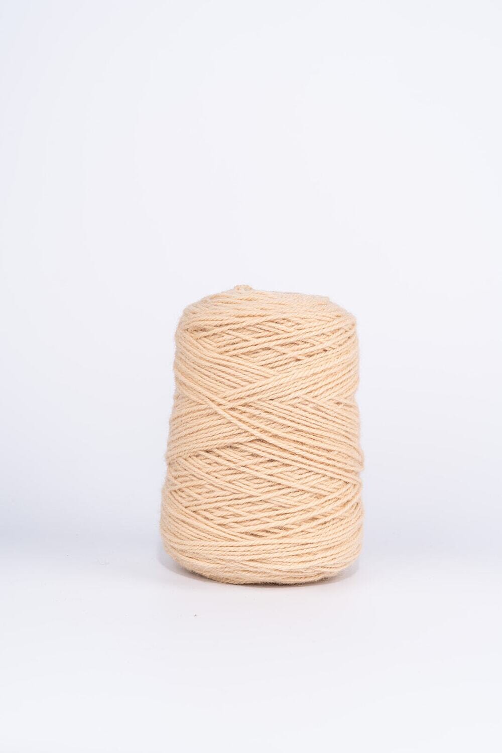 100% Wool Rug Yarn On Cones - Nude