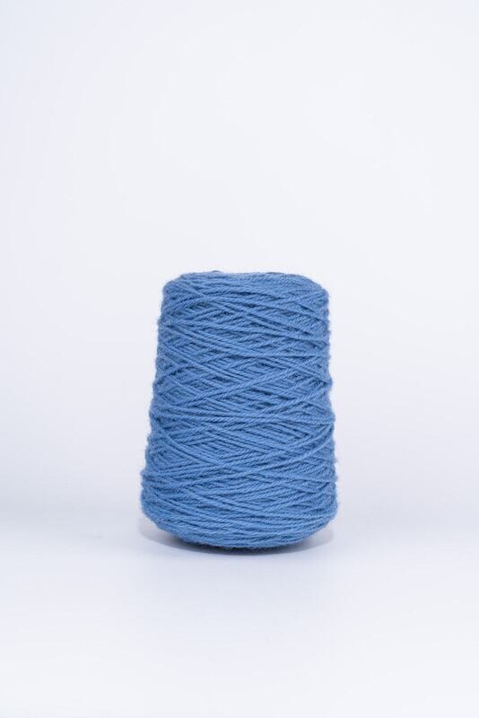 100% Wool Rug Yarn On Cones - Summer Blue