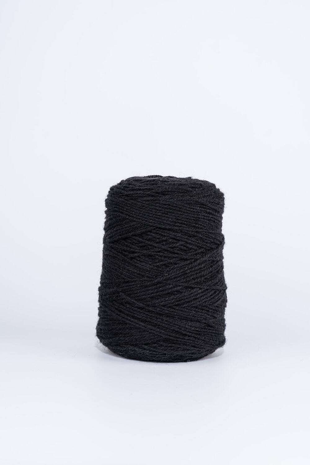 100% Wool Tufting Yarn - Black