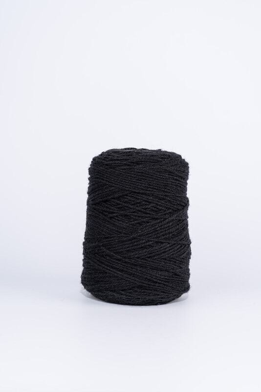 100% Wool Tufting Yarn - Black