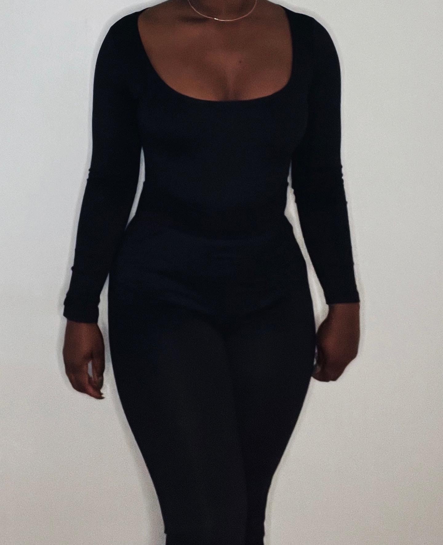 INSTOCK  Tali two piece bodysuit set (Wear 2 Ways) – 2colors black, gray –  S H E L O N G Z