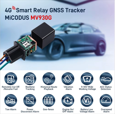 VD-MV930G Relay Housed 4G Vehicle Tracker