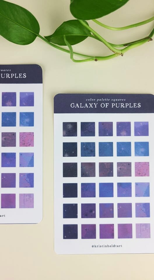 Galaxy Of Purples  Sticker Sheet