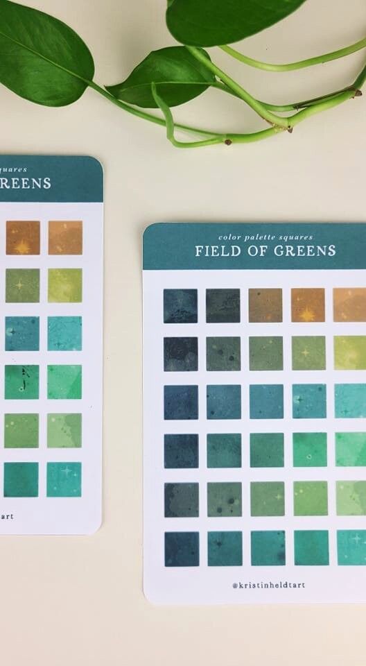 Field of Greens Sticker Sheet