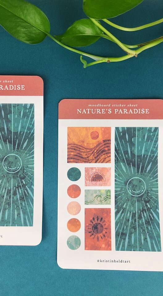 Nature's Paradise Moodboard Sticker Sheet