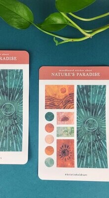 Nature's Paradise Moodboard  Sticker Sheet