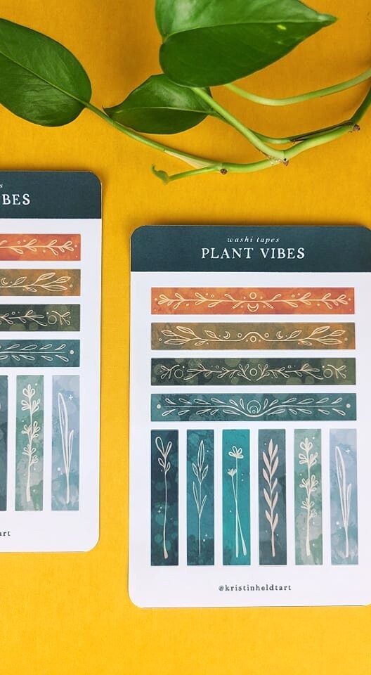 Plant Vibes Washi Tapes