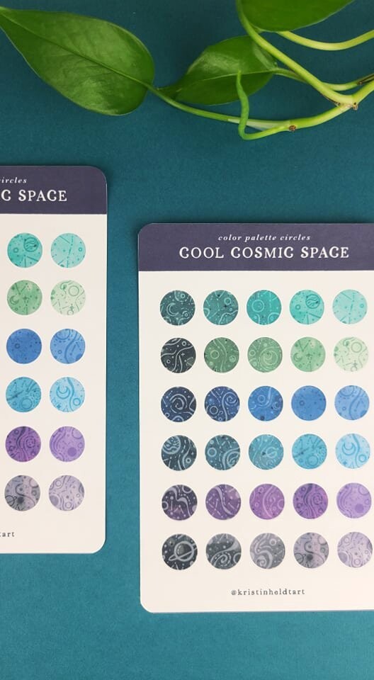 Cool Cosmic Space Sticker Sheet
