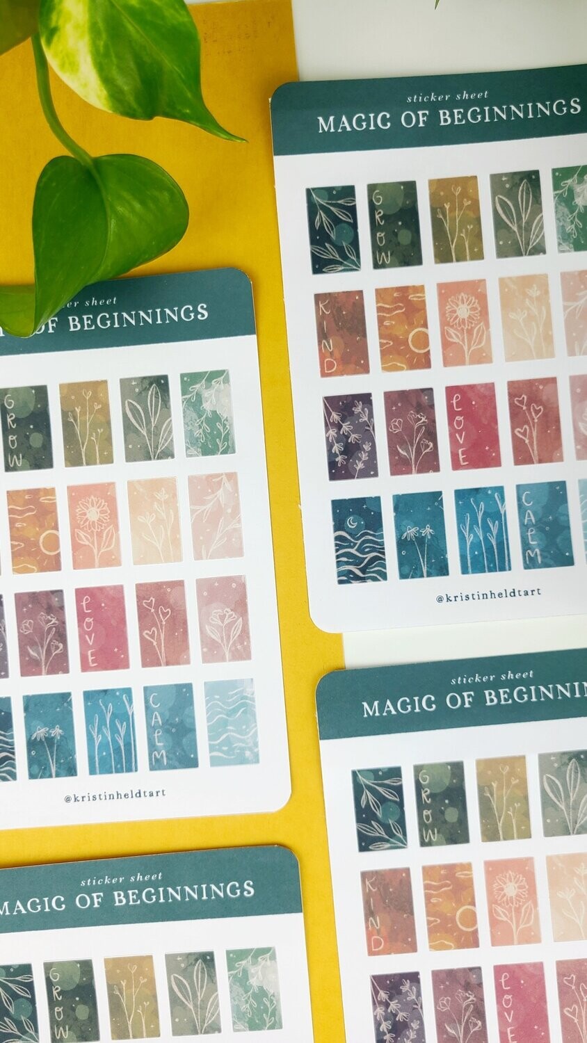 Magic of Beginnings Sticker Sheet