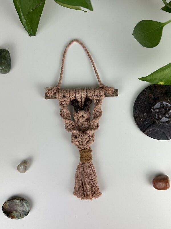 Blush Mini Macramé Wall Hanging