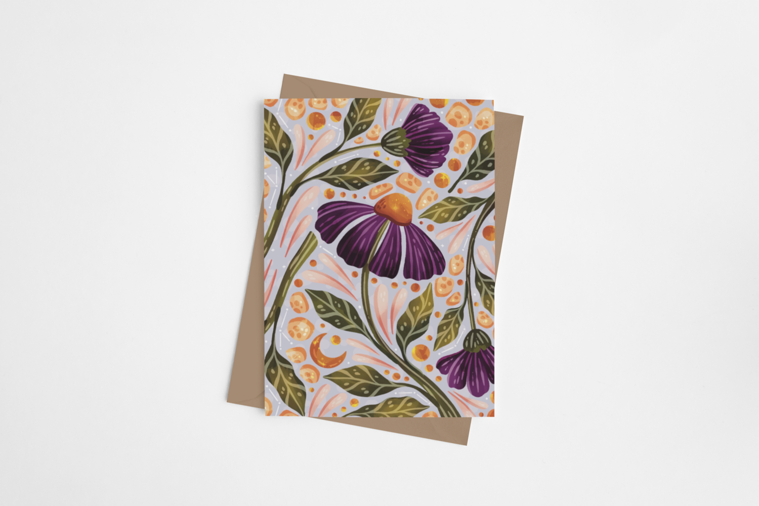 Purple Daisy Card