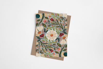 Snail and Flower Garden Card