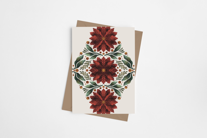 Poinsettia Card
