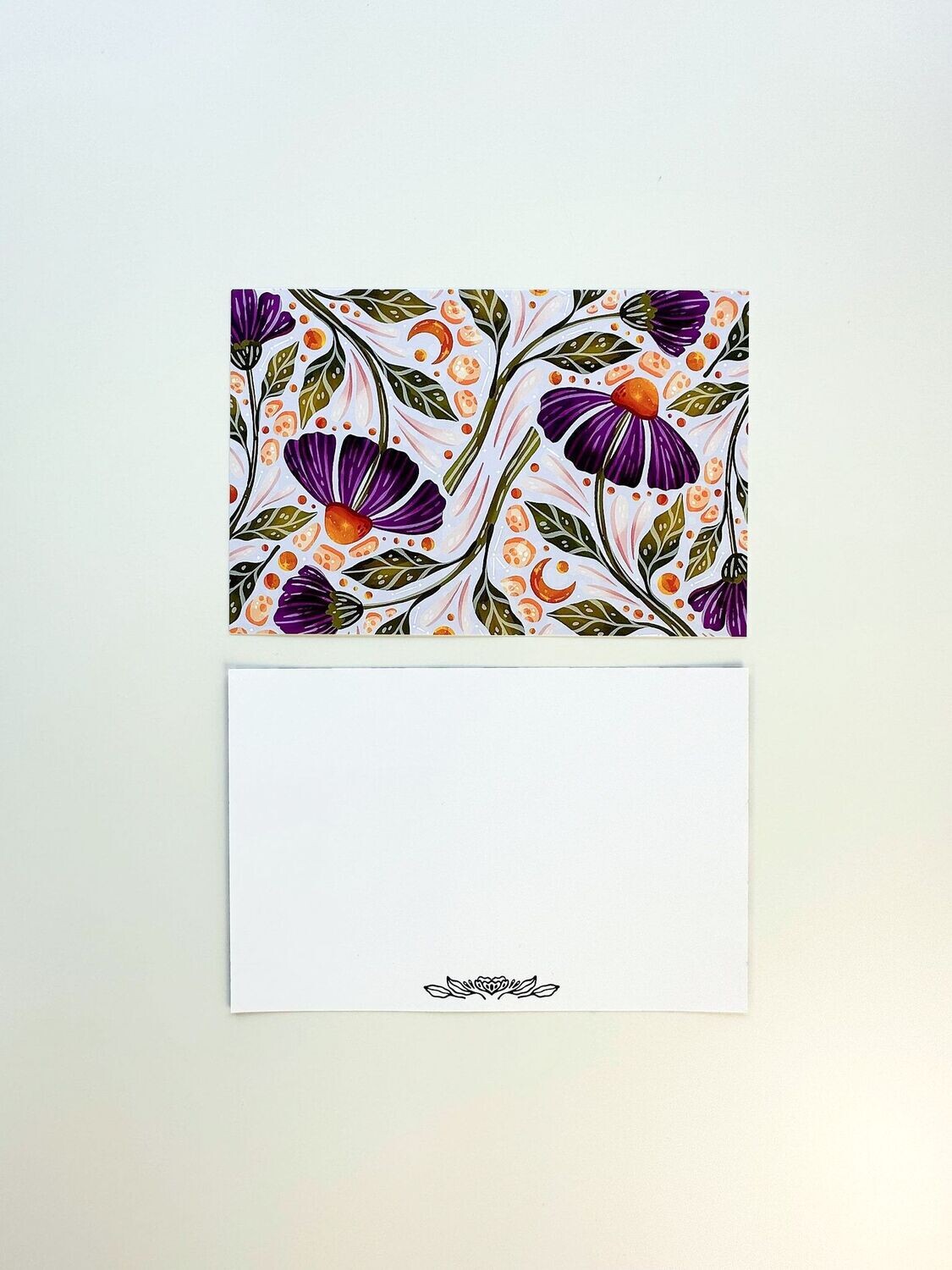 Purple Daisies Notecard