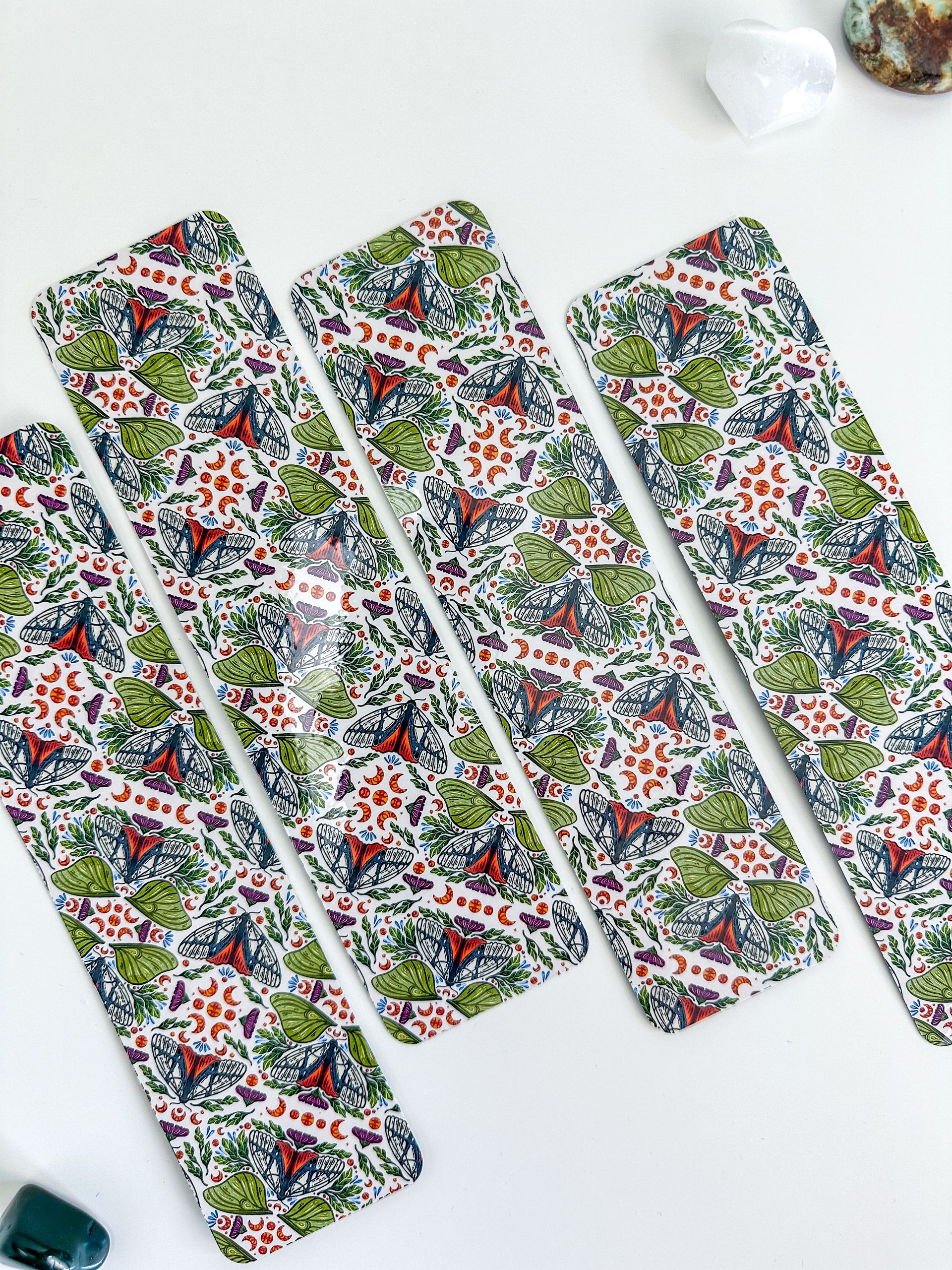 Moth Botanicals Patterned Bookmark