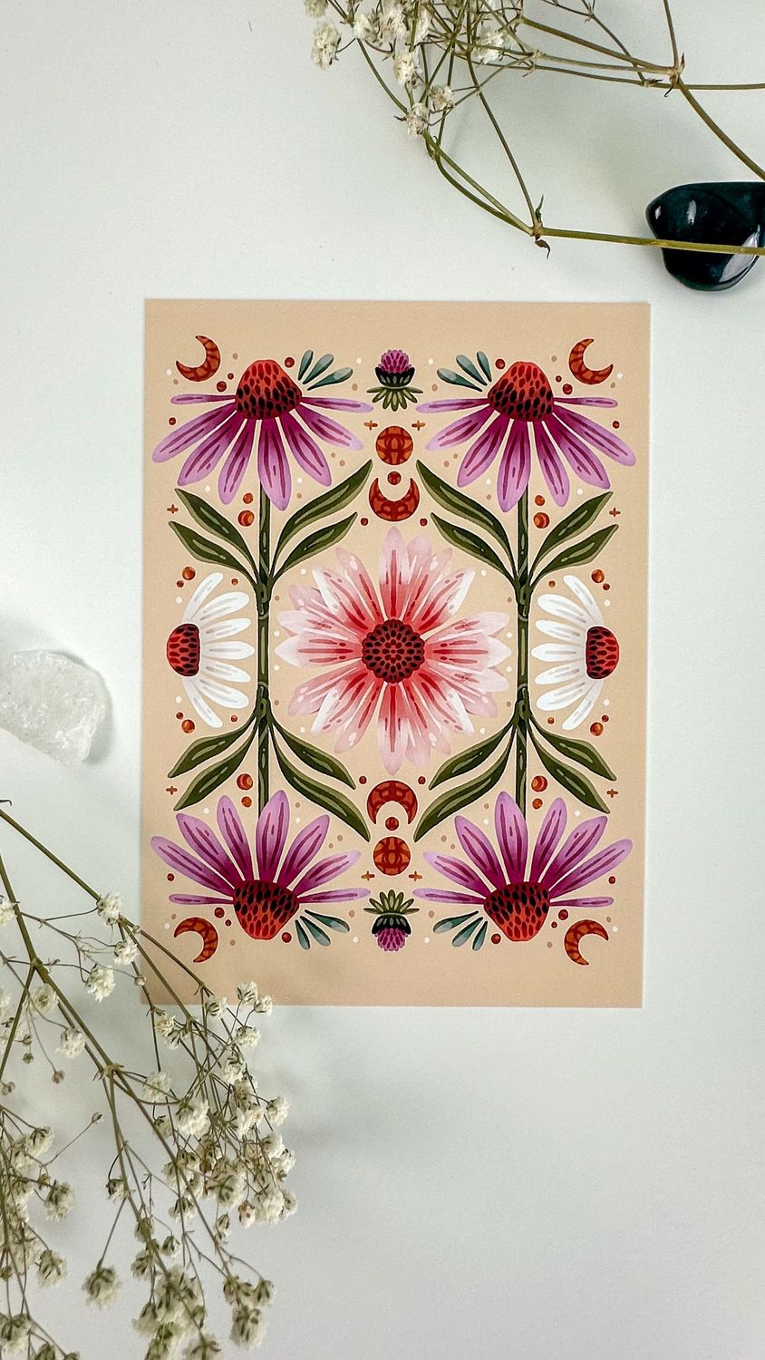 Cosmic Coneflowers
