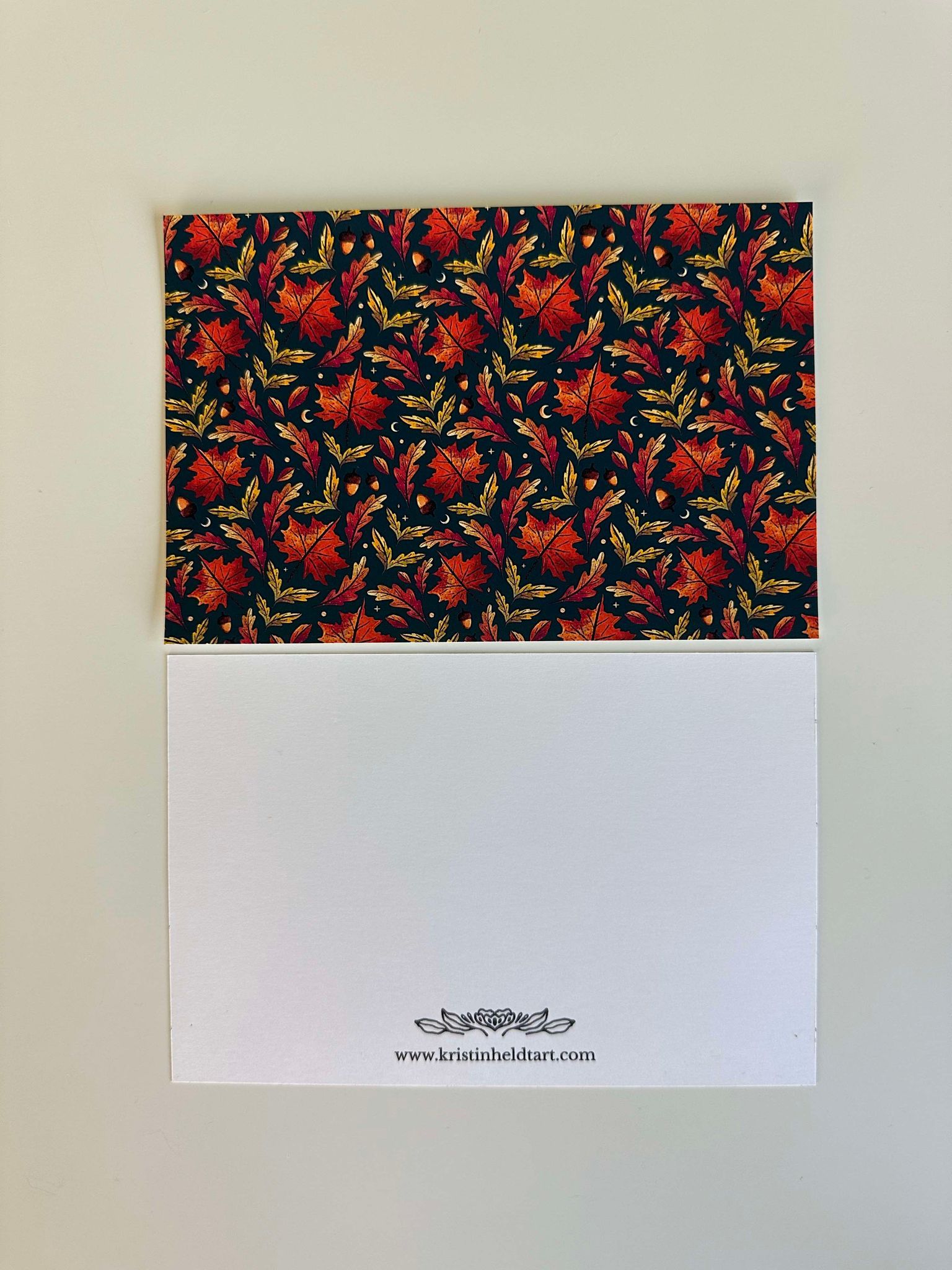 Fall Leaves Patterned Notecard Boxed Set
