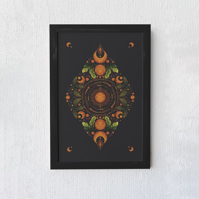 Sun and Moon Mystic Art Print
