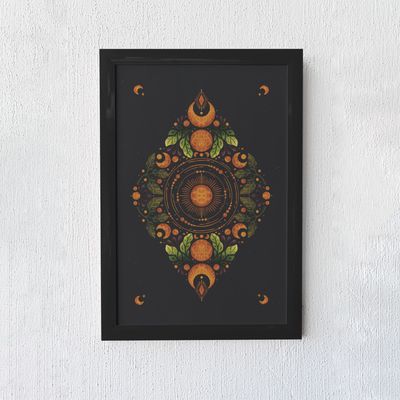 Sun and Moon Mystic Art Print