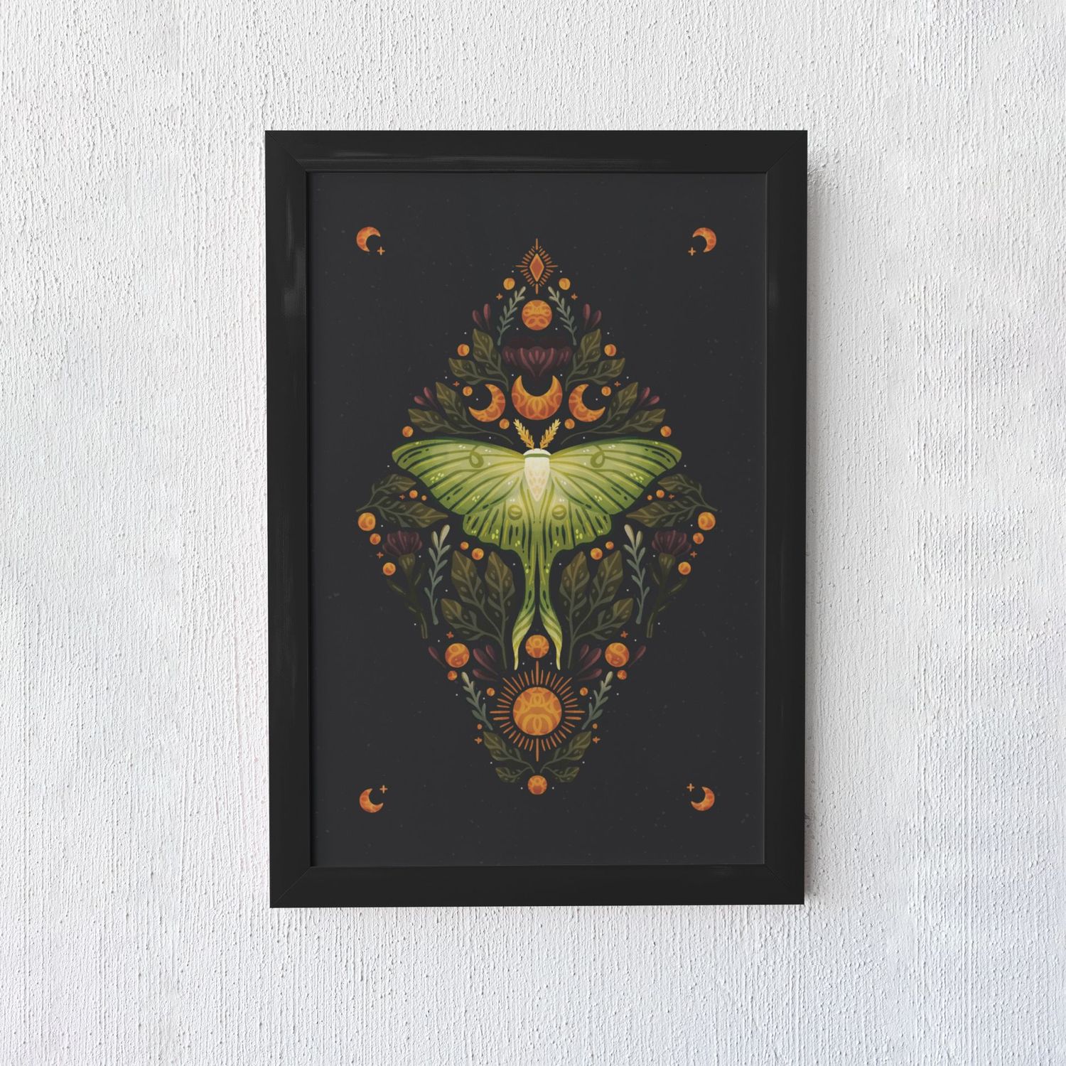 Moth Mystic Art Print