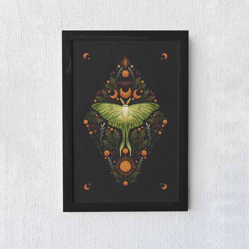 Moth Mystic Art Print
