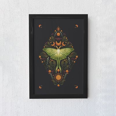 Moth Mystic Art Print