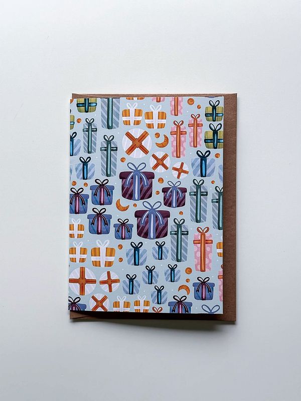 Gift Pattern Birthday Card