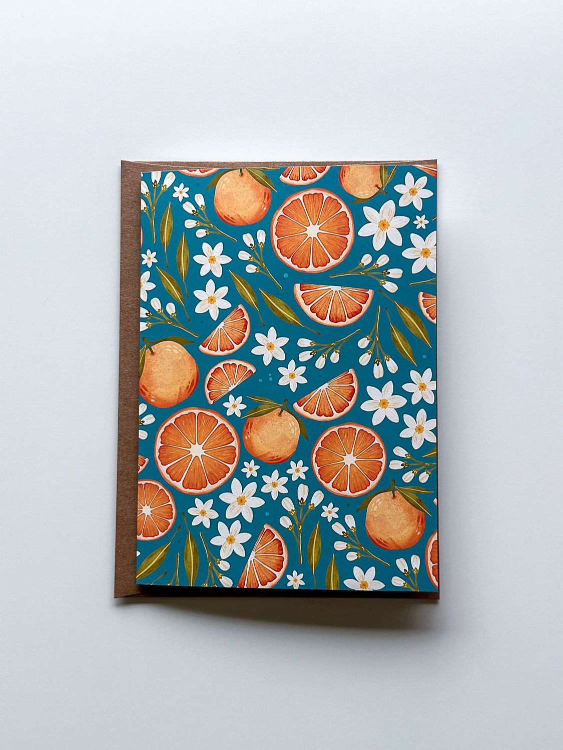 Orange Patterned Card