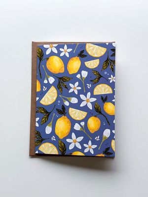 Lemon Patterned Card