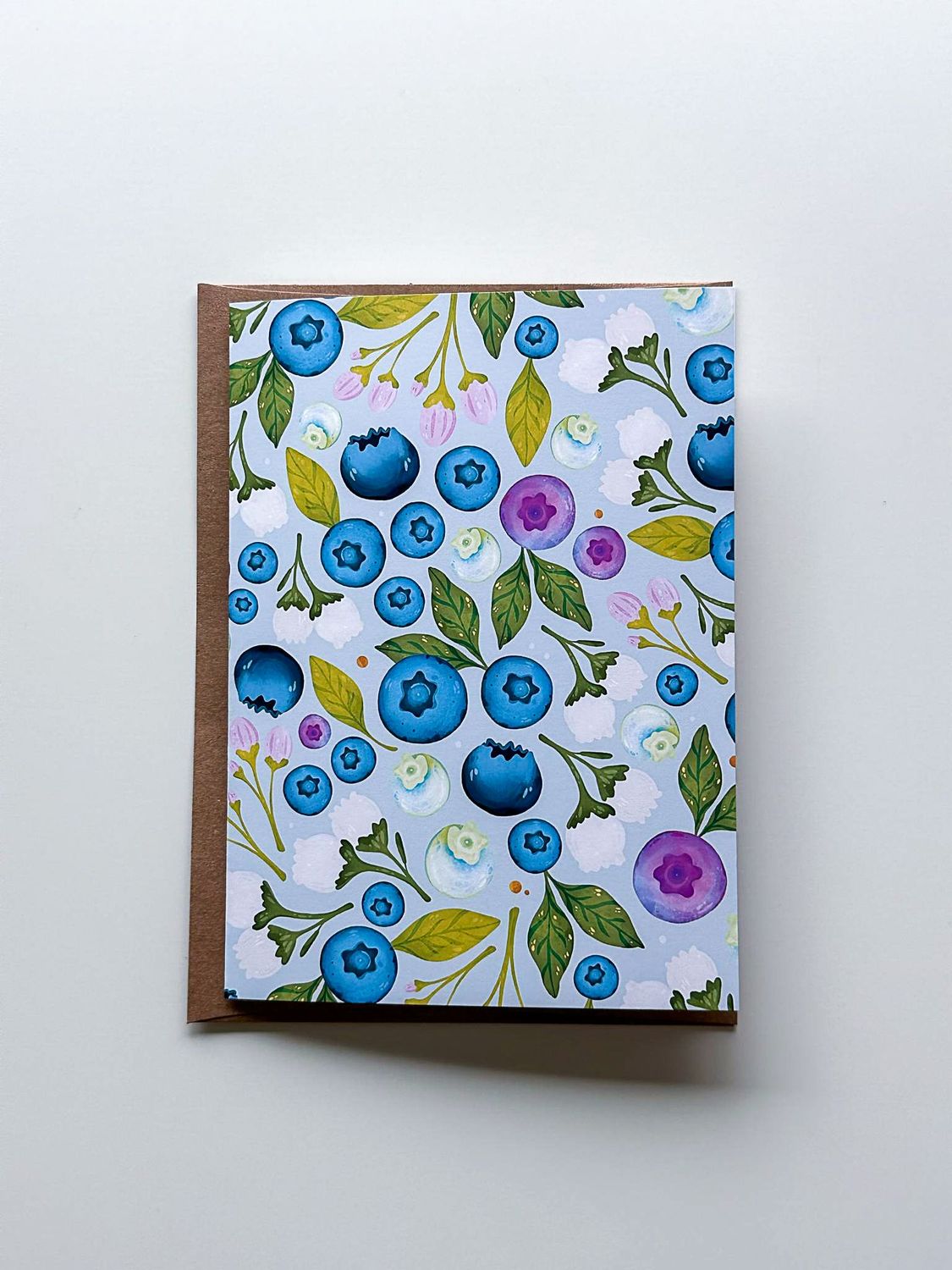 Blueberry Patterned Card