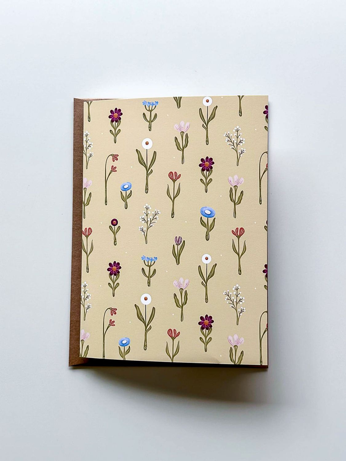 Wildflower Garden Patterned Card