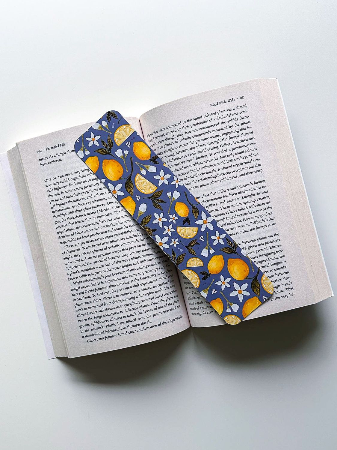 Lemon Patterned Bookmark