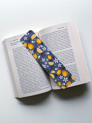 Lemon Patterned Bookmark