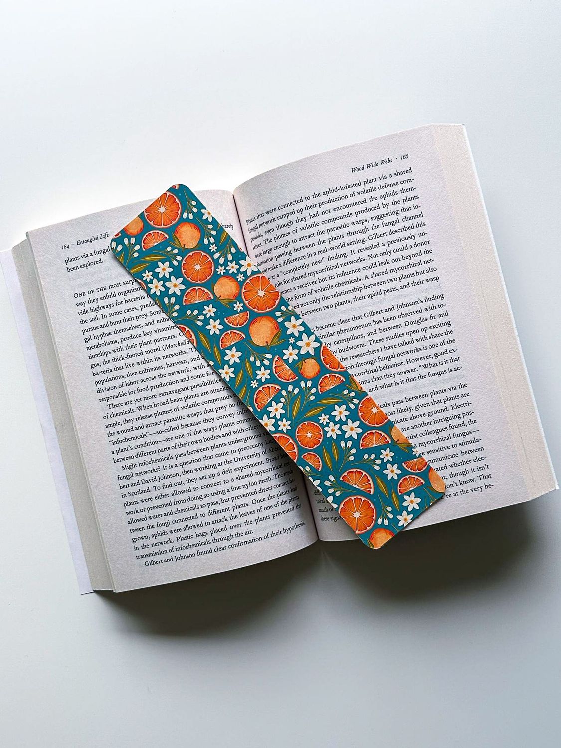 Orange Patterned Bookmark