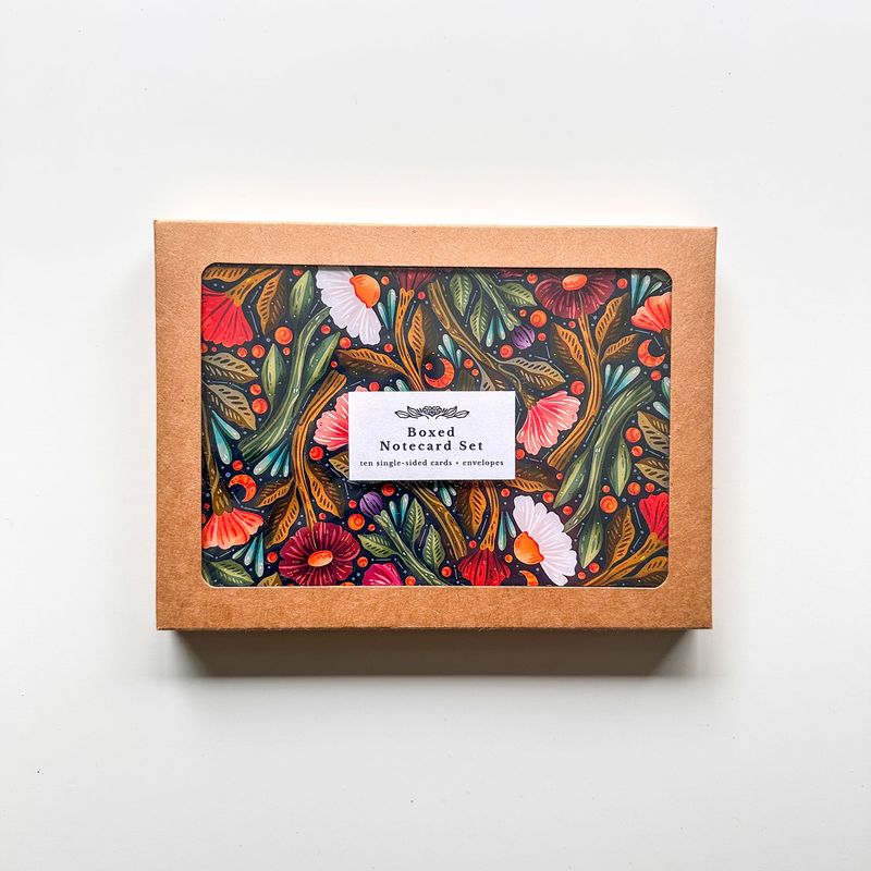 Midnight Floral Notecard Boxed Set Midnight Floral Notecard Boxed Set
