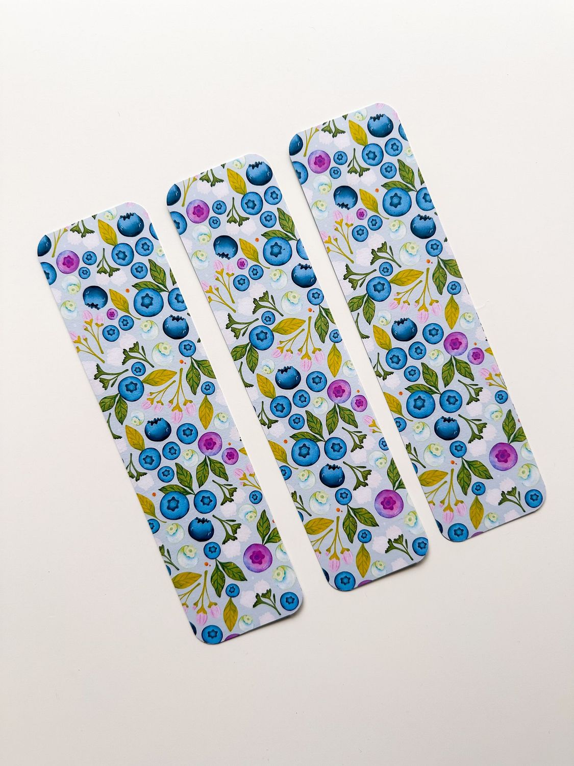 Blueberry Patterned Bookmark