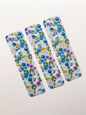 Blueberry Patterned Bookmark