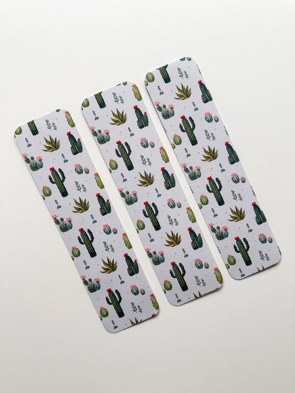 Succulent Patterned Bookmark